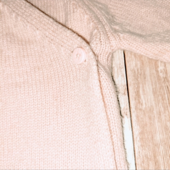 💕Host Pick💕Stella McCartney Pink, Wrap Sweater w/ Off-white 3D ears, 9m - Picture 5 of 6